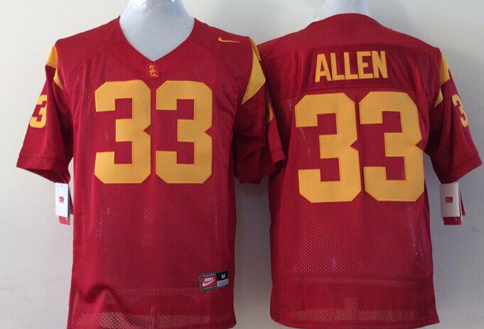 Men USC Trojans #33 Allen Red Nike 2025 NCAA Jersey->ncaa teams->NCAA Jersey
